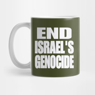 End Israel's GENOCIDE - White - Double-sided Mug